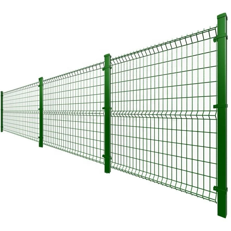 pvc coated galvanized construction steel iron welded bending wire mesh panel security fence-4