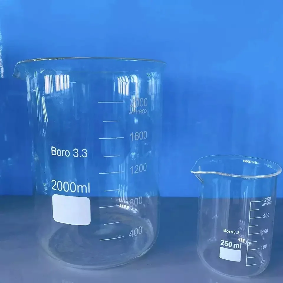 Laboratory Glassware 50ml 250ml 500ml 1000ml Heat Resistant Graduated Quartz Measuring Beakers
