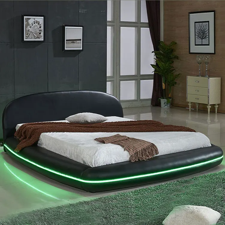 bed headboard with led lights