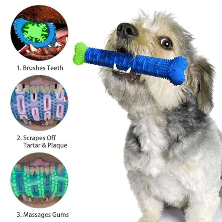 As Seen On Tv Cleaning Massager Nontoxic Pet Teeth Cleaning Toys Dog