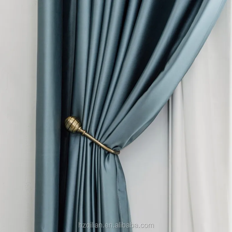 Silk Blackout Ready Curtain, 100% Silk, Grommet - detail 6