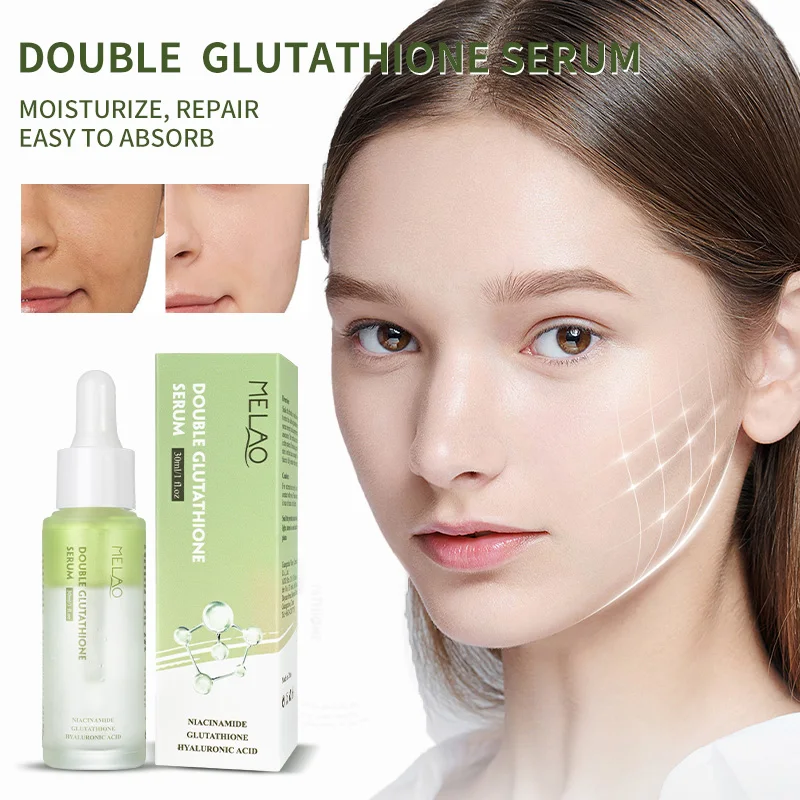 double glutathione serum Glass Skin Glowing Serum Dry Sensitive Skin Antioxidant Improve Skin Elasticity Glutathione Face Serum Cam Hanes Tells His w-gut-digestion Sizes:50ml (Travel Size)