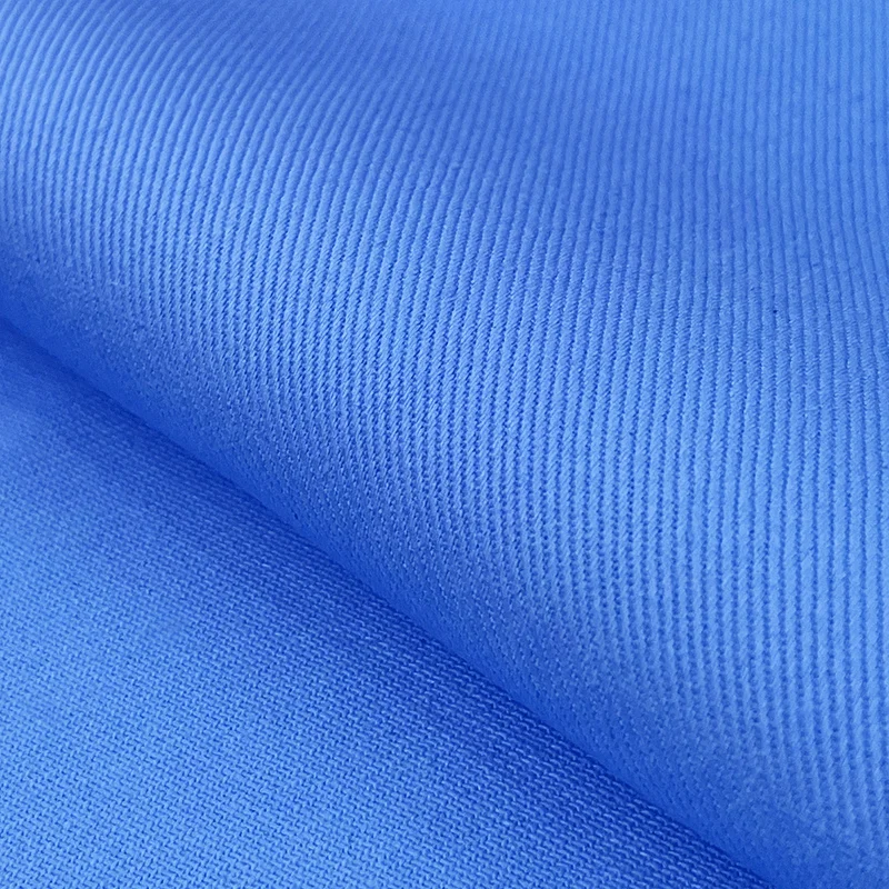 220gsm 100 Cotton Medium Weight Workwear Fabric Antistatic Cotton Twill