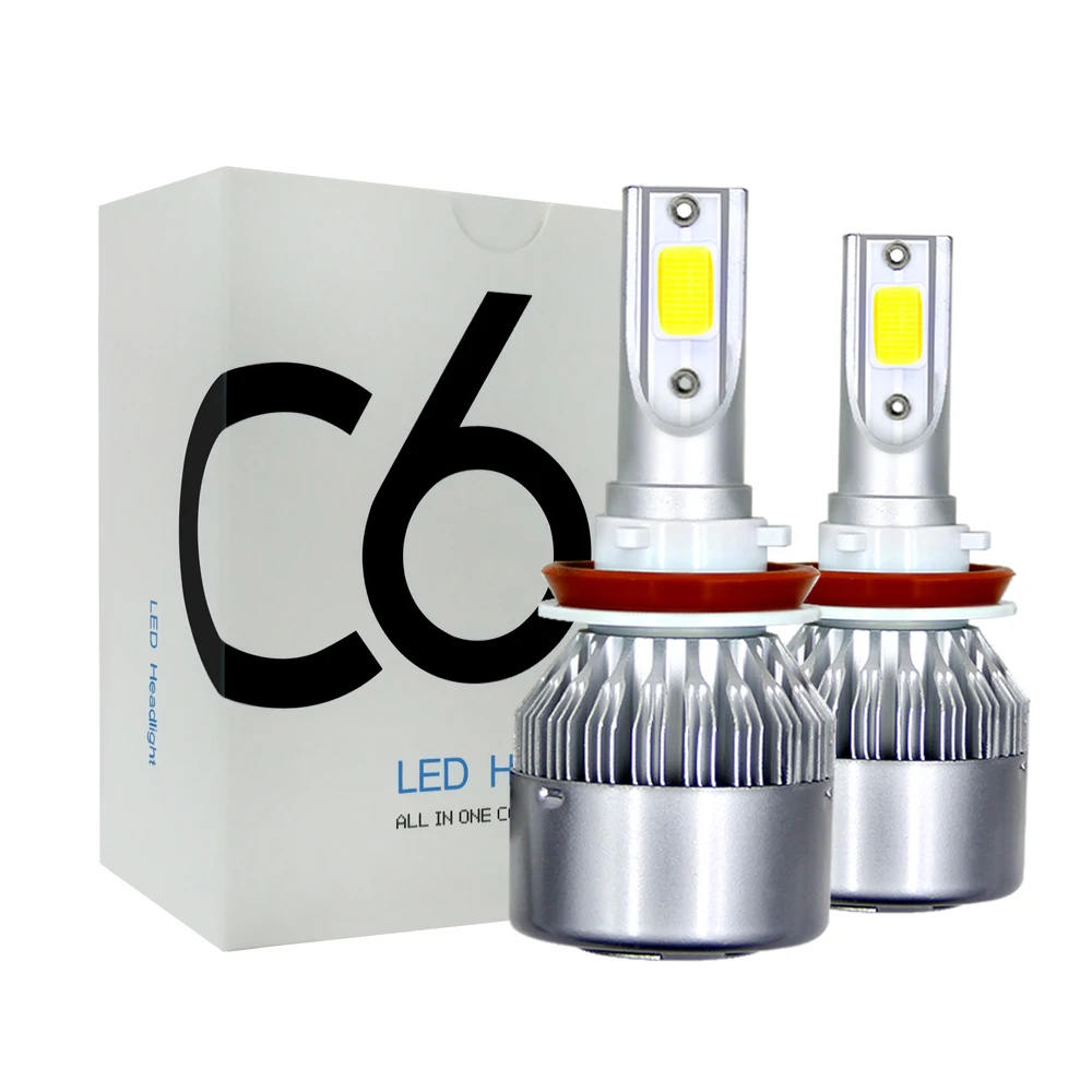 cheap price Car Accessories C6 LED Headlight H1 H3 H7 H4 H11 9005 9006 car led light