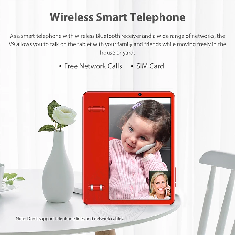 4G LTE SIM Card Android Smart Fixed Touch Screen Video Call Telephone With Wifi Recording For Home Business Landline Desk Phone
