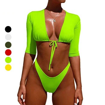 neon thong swimwear