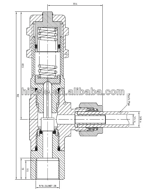 Swagelok Type Stainless Steel 1/2"male Npt 6000 Psig Adjustable Pressure Pressure Relief Valve