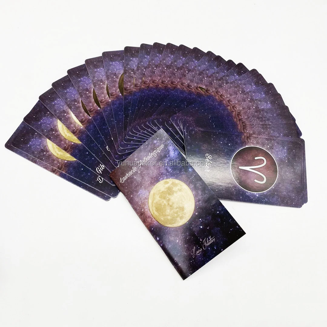 定制印刷 yugioh 塔罗牌甲板批发塔罗牌 varejo