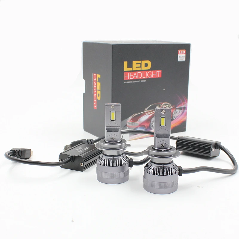 

F5 F5C High power 120W 12000LM H4 H7 H7 Car LED headlights for BMW,5 Sets, 6500k