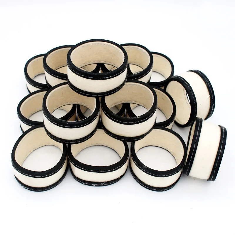 Pool Ball Cleaner Rings - 16pcs Woolen Pads for Billiards