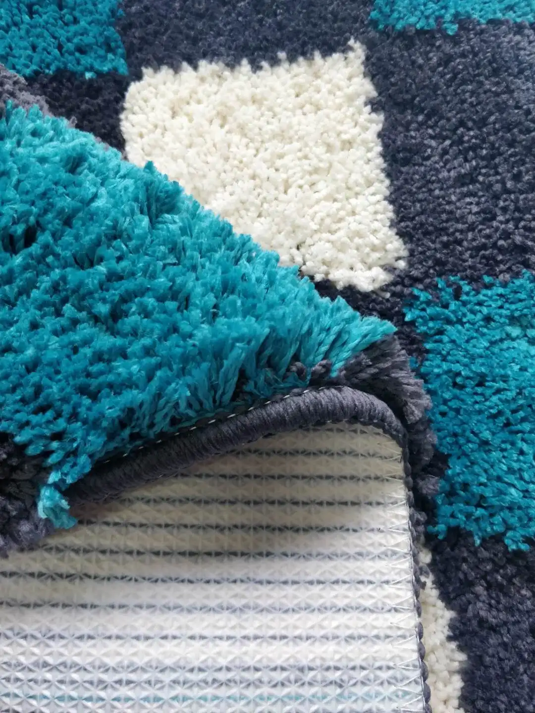 100% polyester soft shaggy water absorption bath toilet mat kitchen rugs anti-slip