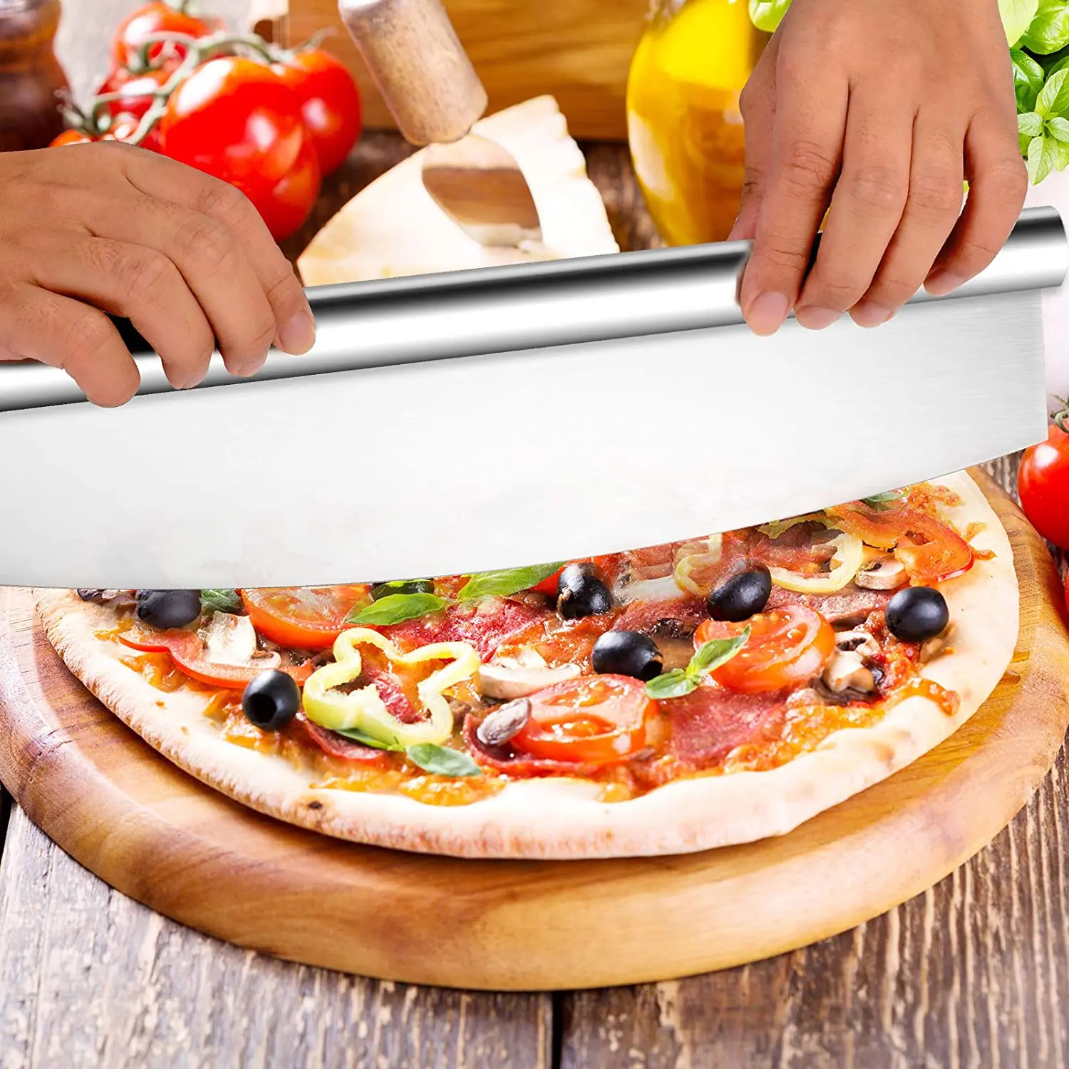 pizza slicer big blade