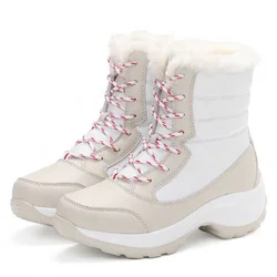up-0402r Fashion girls waterproof shoes winter high long boots women