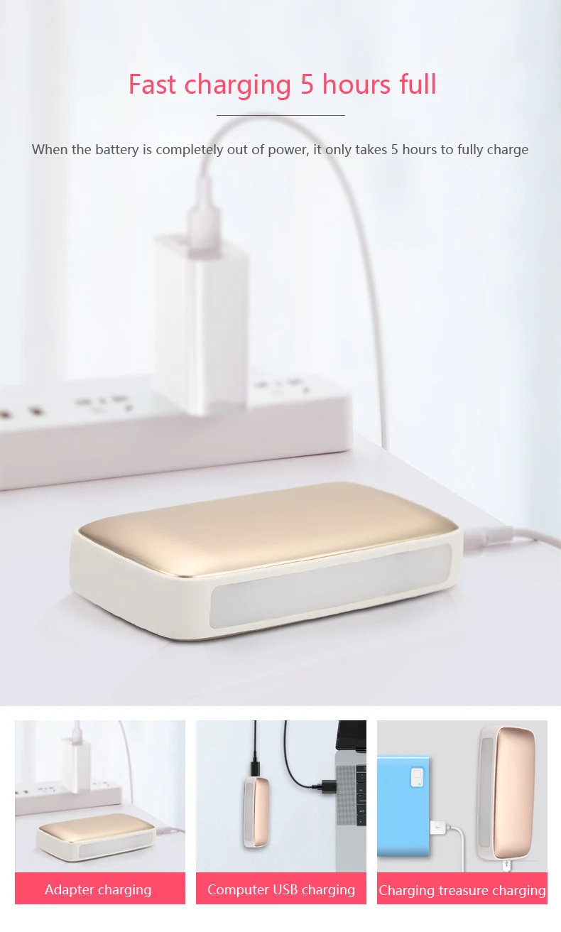 Custom Customized Logo Portable Charger Power Bank Hot Hand Warmer - ANKUX.COM