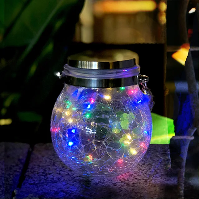 Garden Decoration Glass Mason Jar solar home light