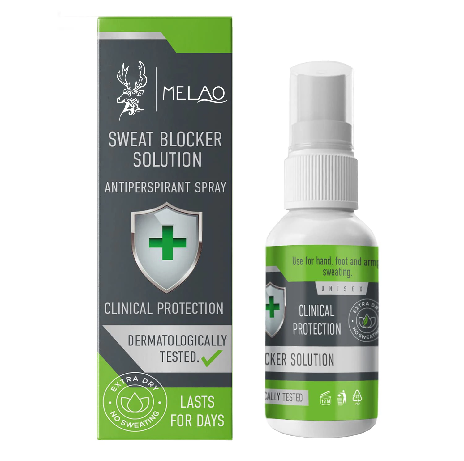 Private Label Maximum Strength Antiperspirant Spray Sweating