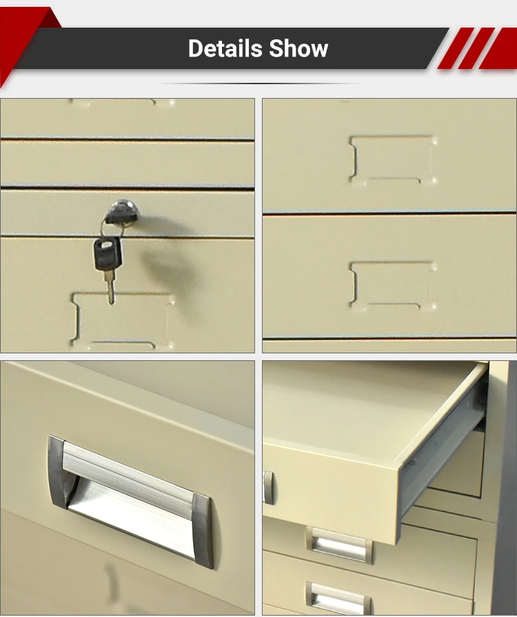 Modern Design Steel Fully Assembled Office Furniture Metal Flat Plan 5