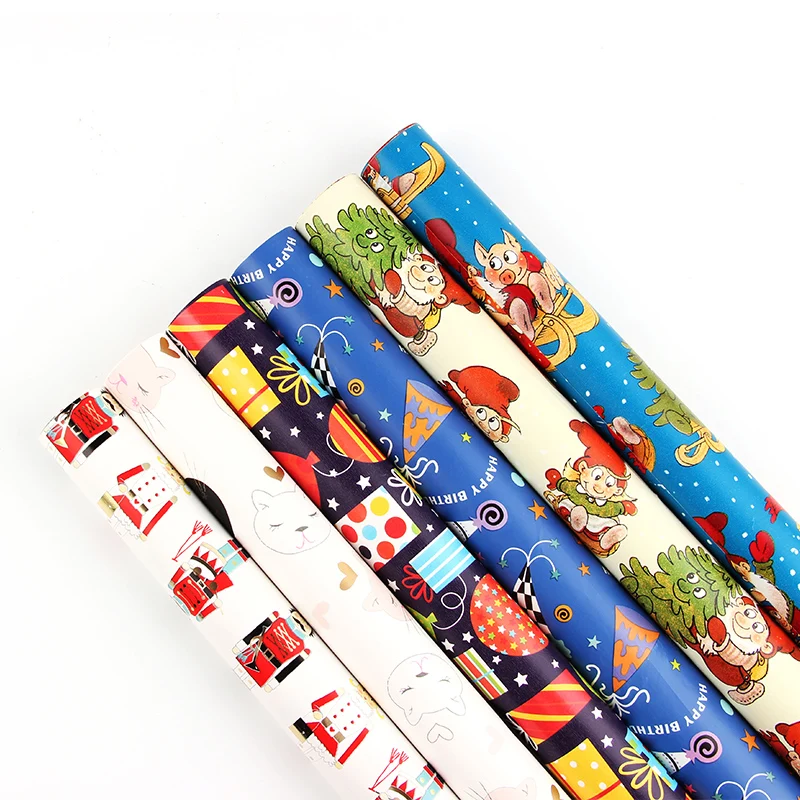 High Quality Christmas Cartoon Series Wrapping Tissue Paper Custom 