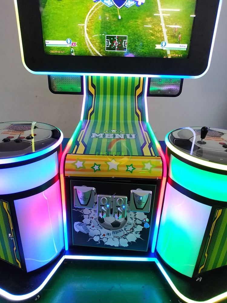 Football Game Simulator Joystick Soccer Game 2 Players Coin Operated