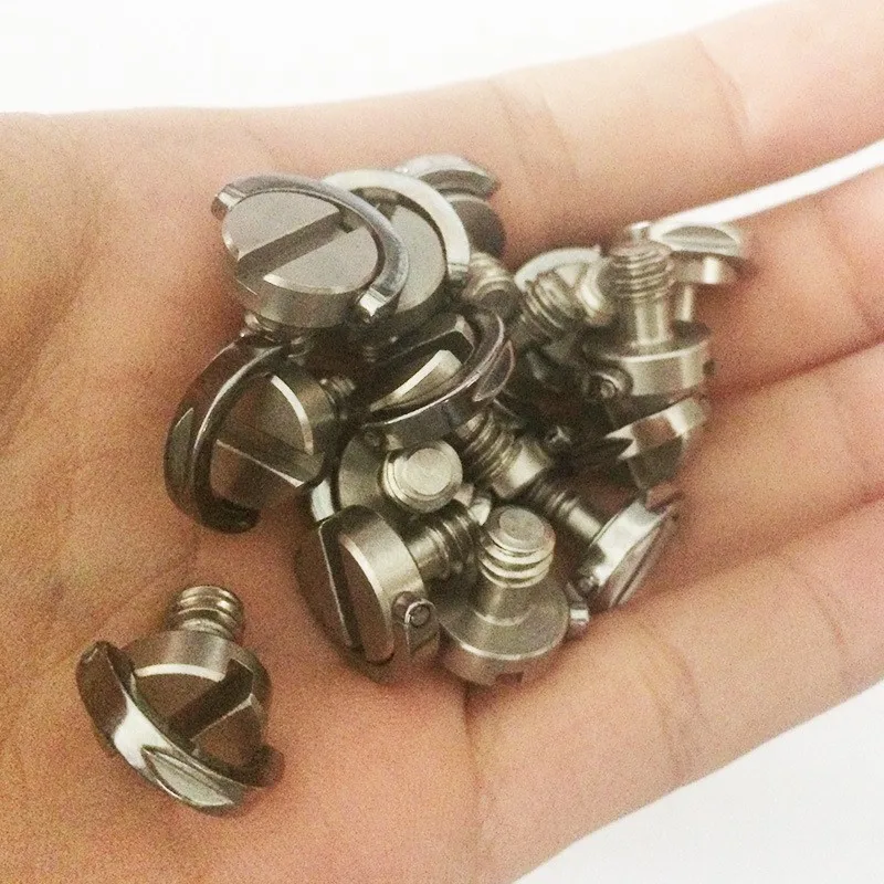 1/4 Camera Screw Stainless Steel Hand Peg Tripod Head Fast Mounting