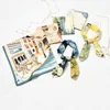 Fashion elegant twill square multi printed silk scarves, lady dress silk kerchief wholesale