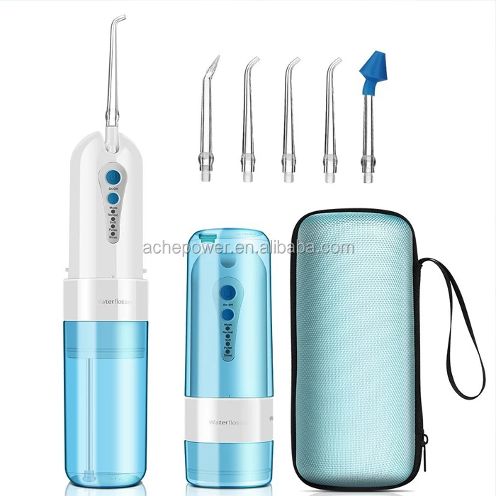 Mini Unique Folding Oral Irrigator Water Flosser Pik with Nasal Wash Function