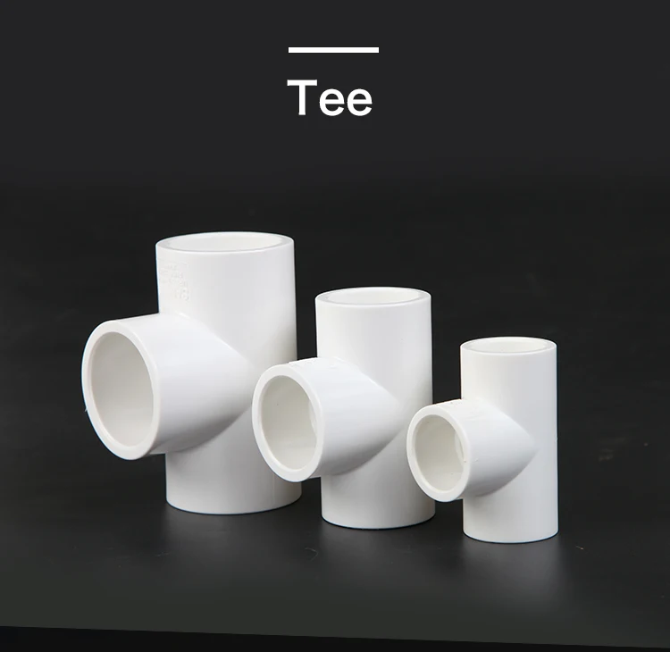 Sanking 25mm Pvc Tee White Aquarium Tube Plastic Joint Equal Union Tee ...