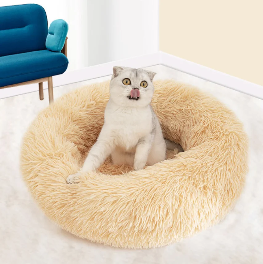 ped bed 2020 plush dog bed Round Pet Bed for small/medium/large dogs and cats