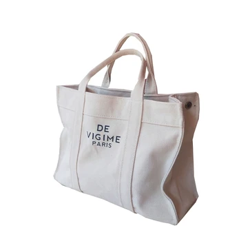 Wholesale Eco Friendly Canvas Tote Bag Shopping Lunch Bag With Zipper - Buy Canvas Lunch Bag ...