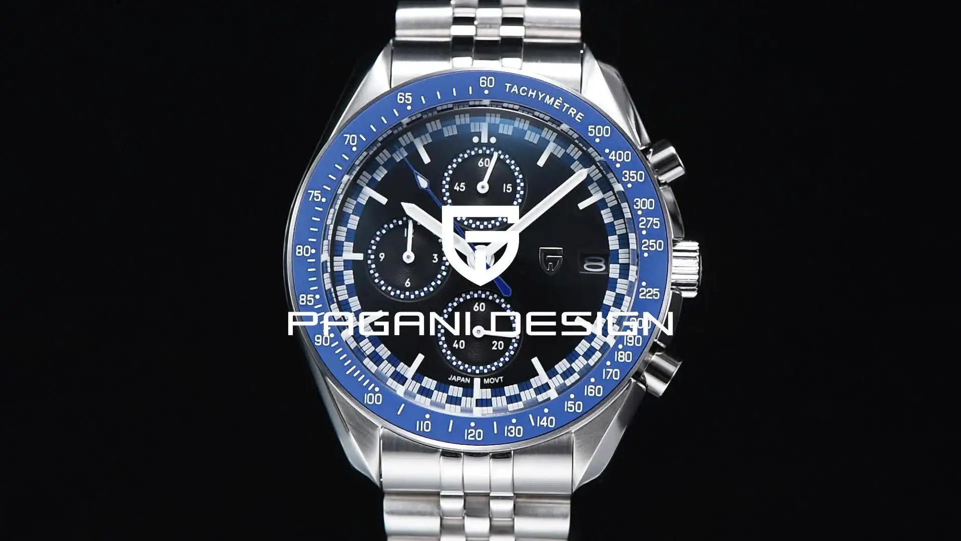 PAGANI DESIGN Men's Chronograph Waterproof Sport Watch, Auto Date