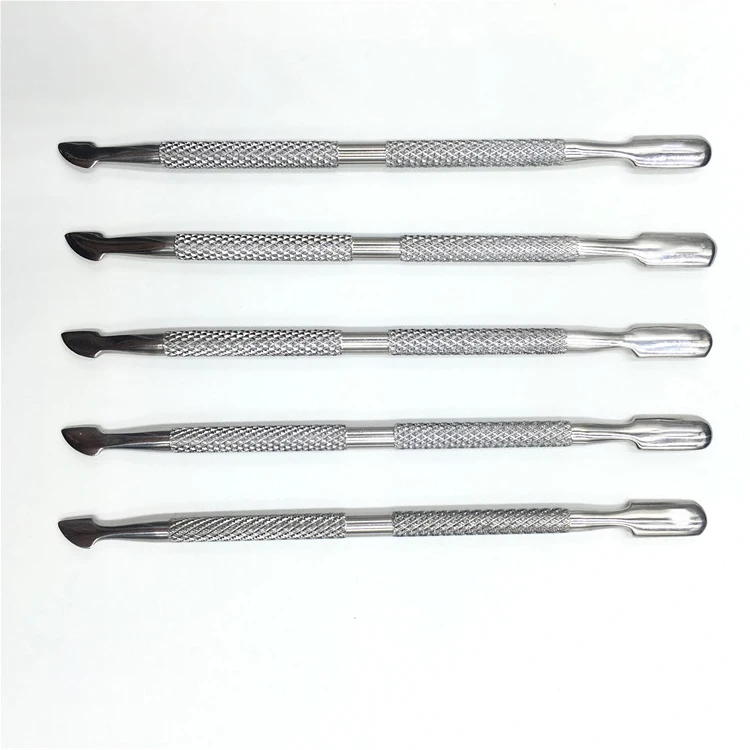 Wholesale Stainless Steel Metal Cuticle Pusher With Secure Grip Buy