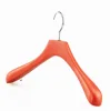 orange color wooden hanger for women coat