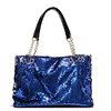 2019 fashion wholesale glitter sequin tote bag for women