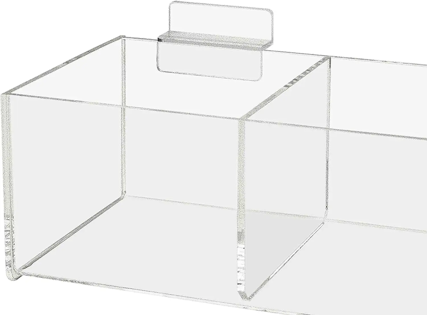 Clear Acrylic Slatwall Box Acrylic Slatwall Display Tray Slatwall