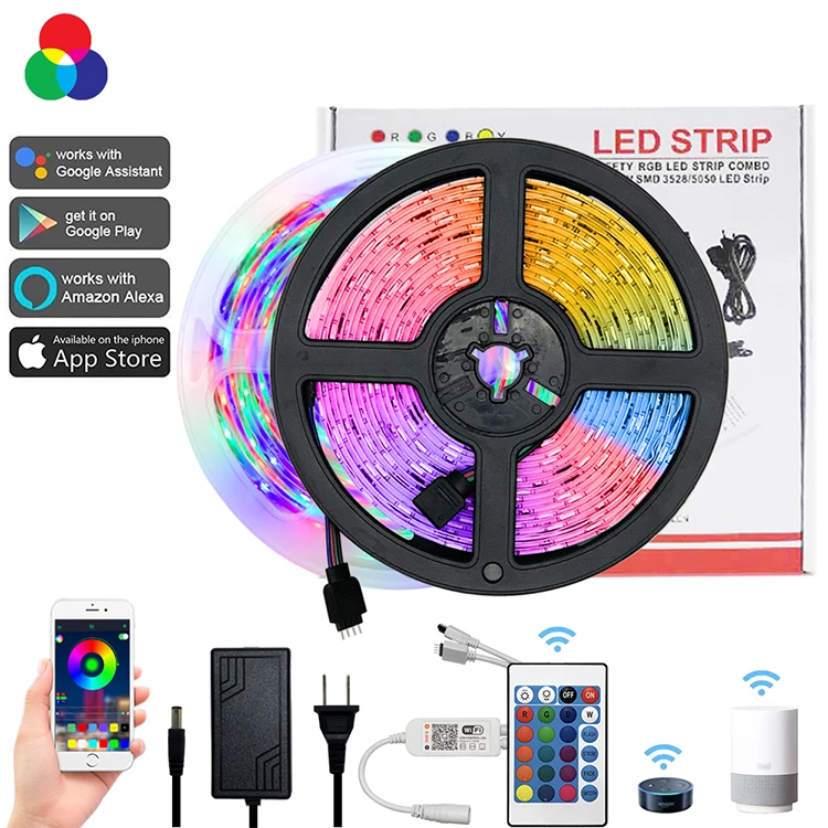 Unique design hot sale dc 12v 5a wifi controller led flexible strips for wholesale