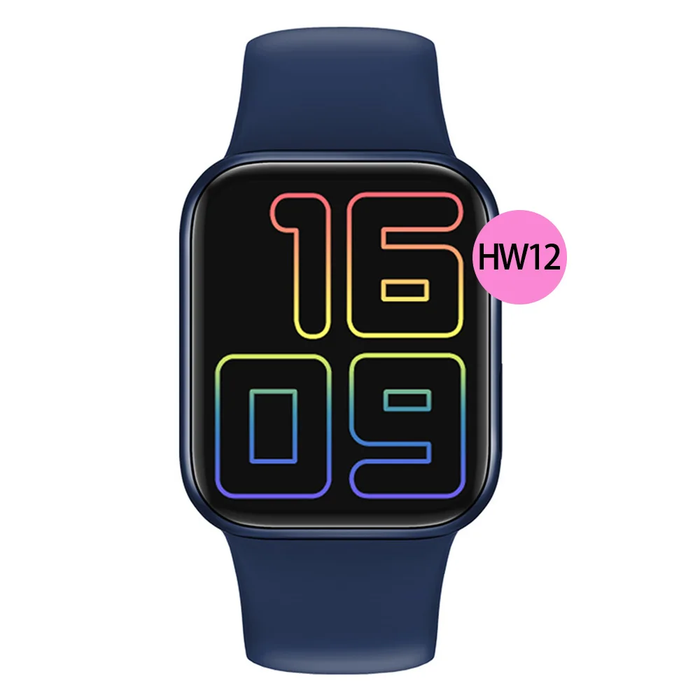 High quality HW12 Smart Watch 3D UI Split screen display One Scan Connect to Cellphone Heart Rate Super Smartwatch
