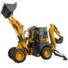 1m3 loading bucket 0.3m3 digging bucket mixer operation machine 2.8ton tractor with front loader and back digger