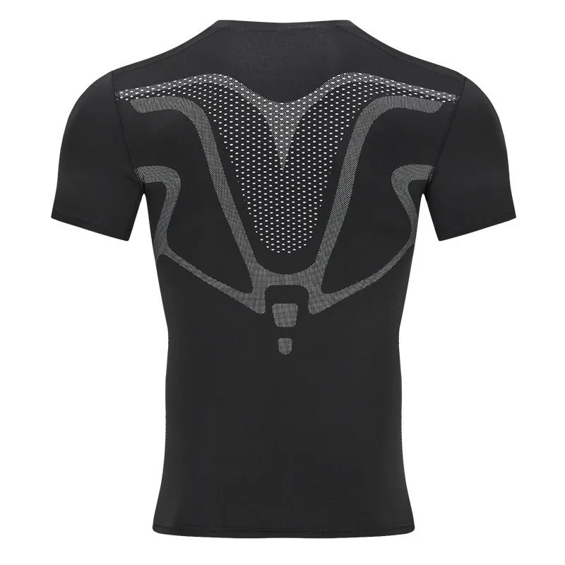 High Elasticity Quick-Drying Men's Compressed Fitness Cycling T-Shirt Popular Sports Bodysuit Long Sleeves Active Tops