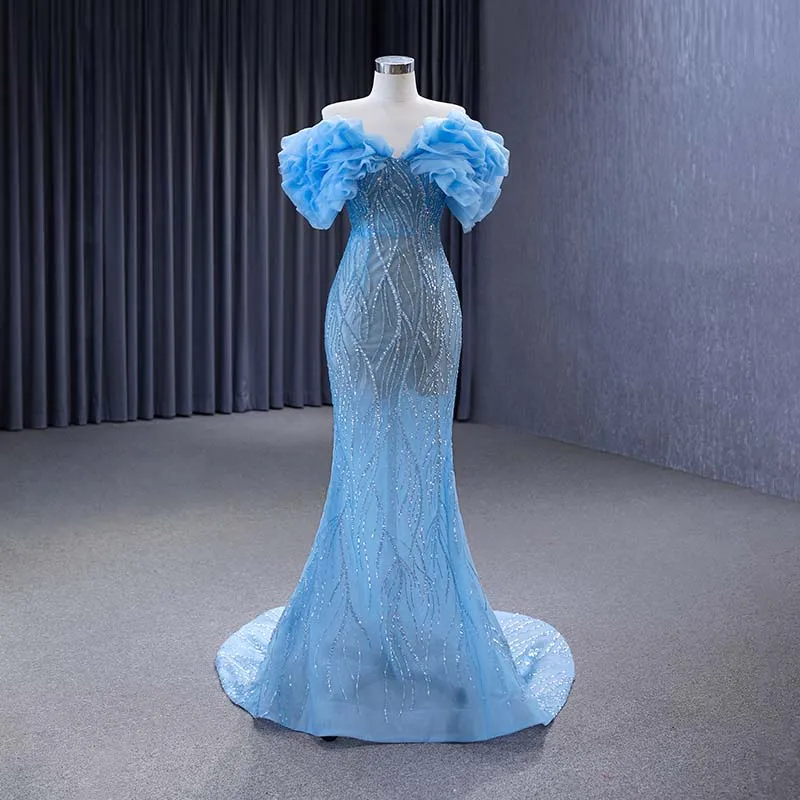 plus size and regular size bridesmaid dresses One Shoulder A Line Slit Dress Sage Wedding Dresses Over 50 Color:Blue Flower line silhouette blue and yellow dress