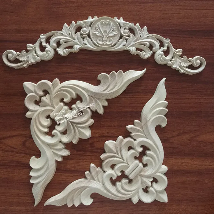 animal wood carving onlay applique
