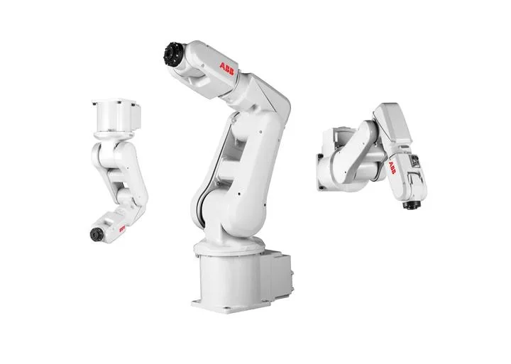 Braço do robô de 6 linhas centrais de ABB IRB 120 mini com o controlador do estojo compacto IRC5 para escolher e colocar o braço do robô