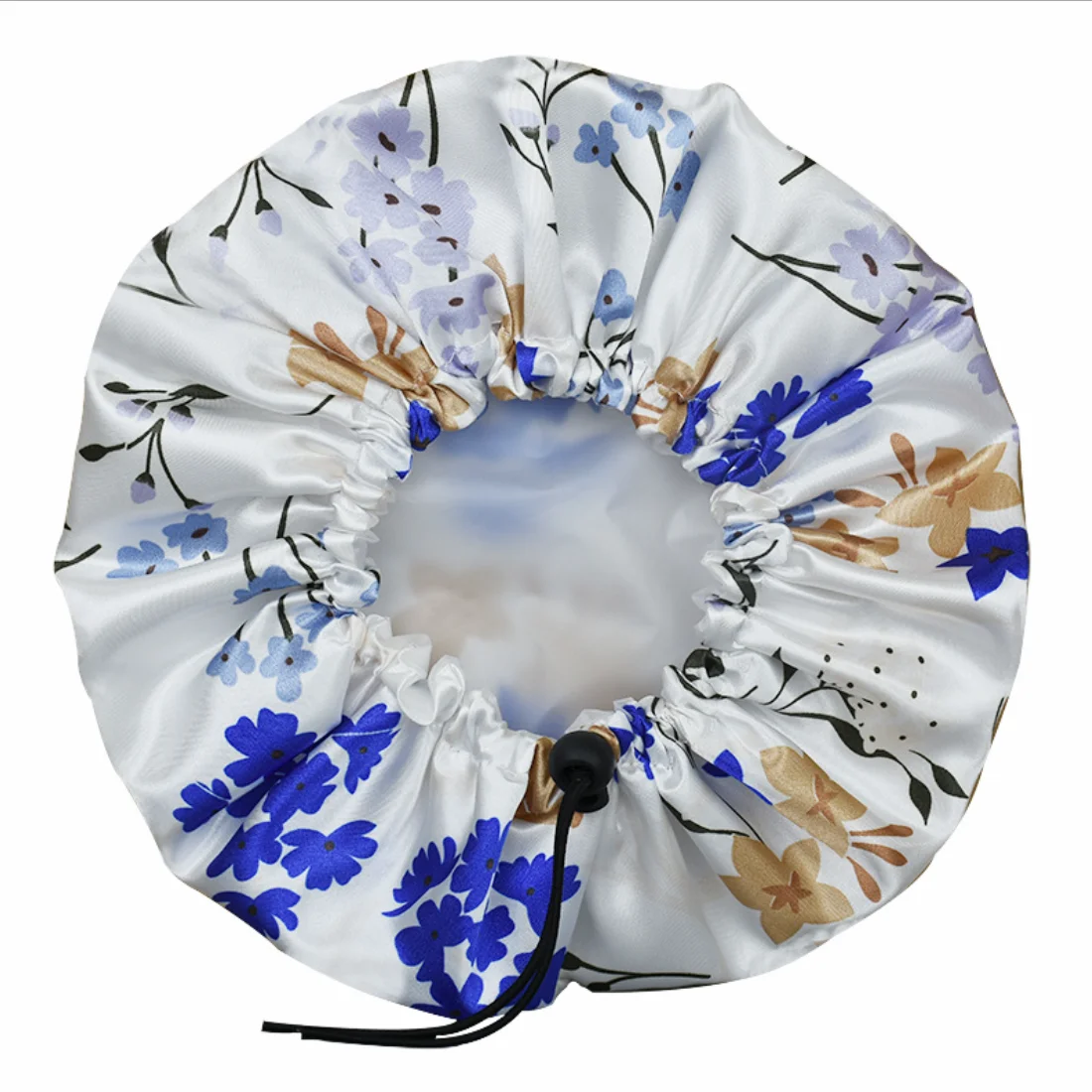 custom-jumbo-large-satin-lined-shower-caps-with-adjustable-drawstring