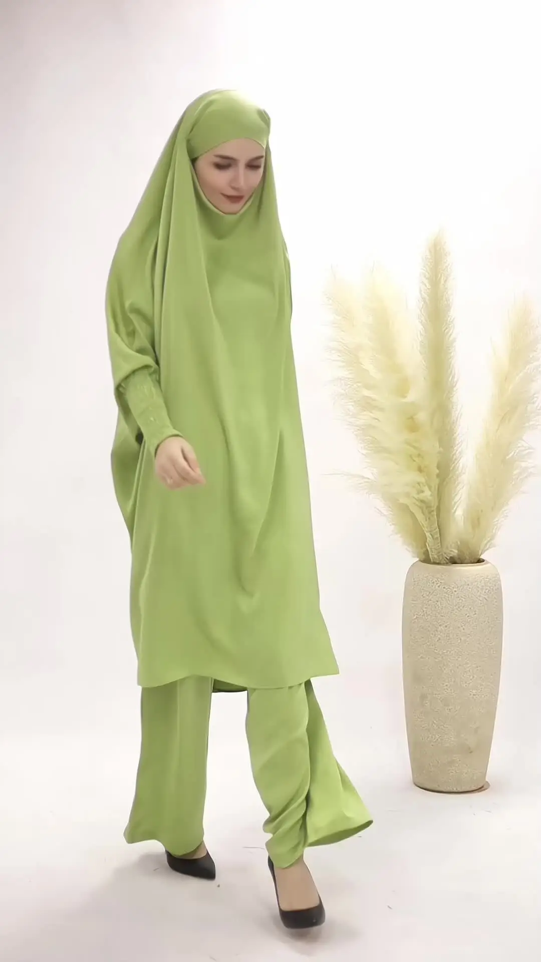 2026 Hot Sale Islamic Clothing Abaya Ramadan Islamic Clothing Two