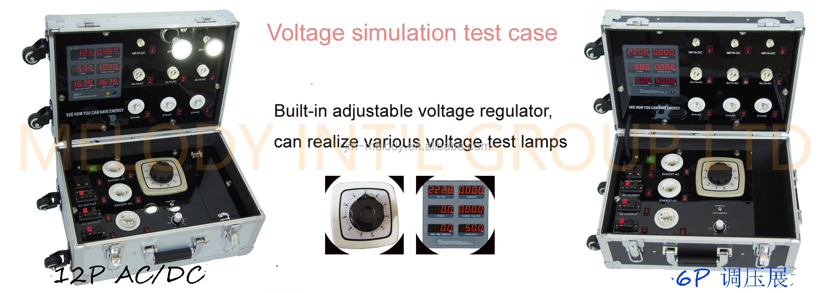 L30w20 Led Demo Case Led Testing Suitcase Led Bulb Display Aluminum