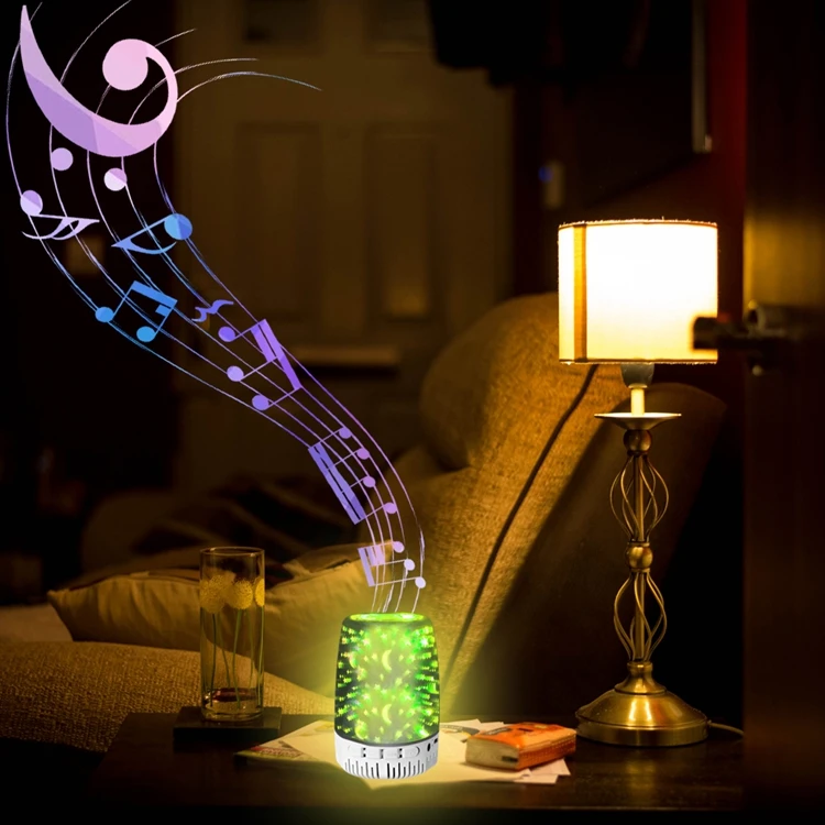 New A5 Music player Mini Speaker Hands Free Portable Wireless Innovative 3D Stereo Lighting Supports TWS Pairing - ANKUX.COM