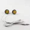Free sample candy color wire earphone stereo earphone with long wire earphones with microphone