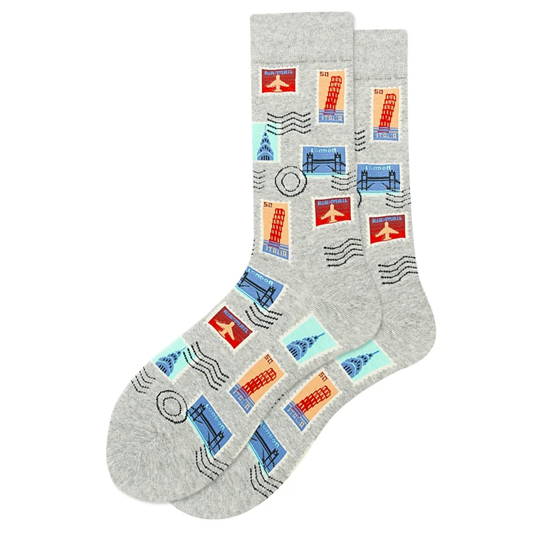 DZUAIKIT Mens Dress Socks Crew Socks Bitcoin Sign Print Man Gift Socks 15.75 inch Stretch Sport Keep Warm Sock