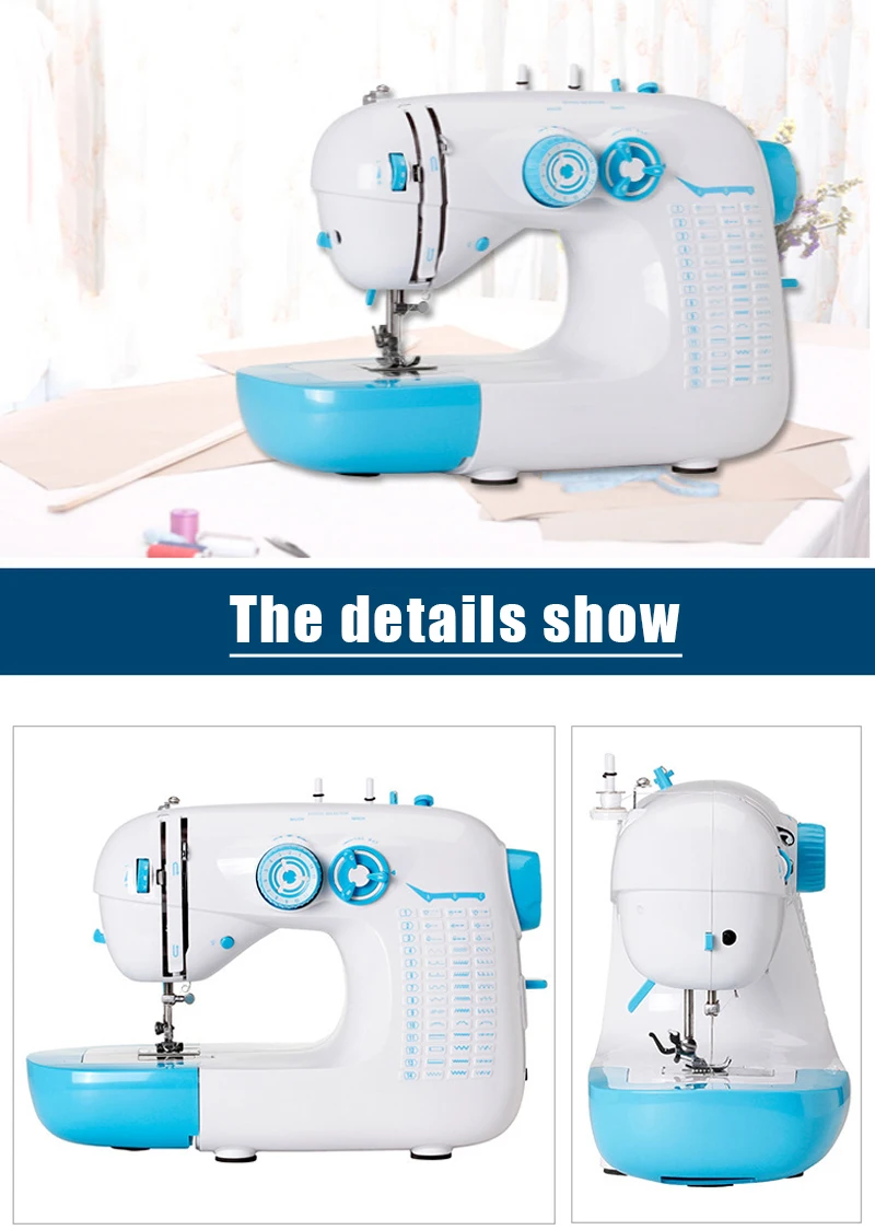 Hot Selling Hk707 Mutlifunction Domestic Sewing Machine Able To Round