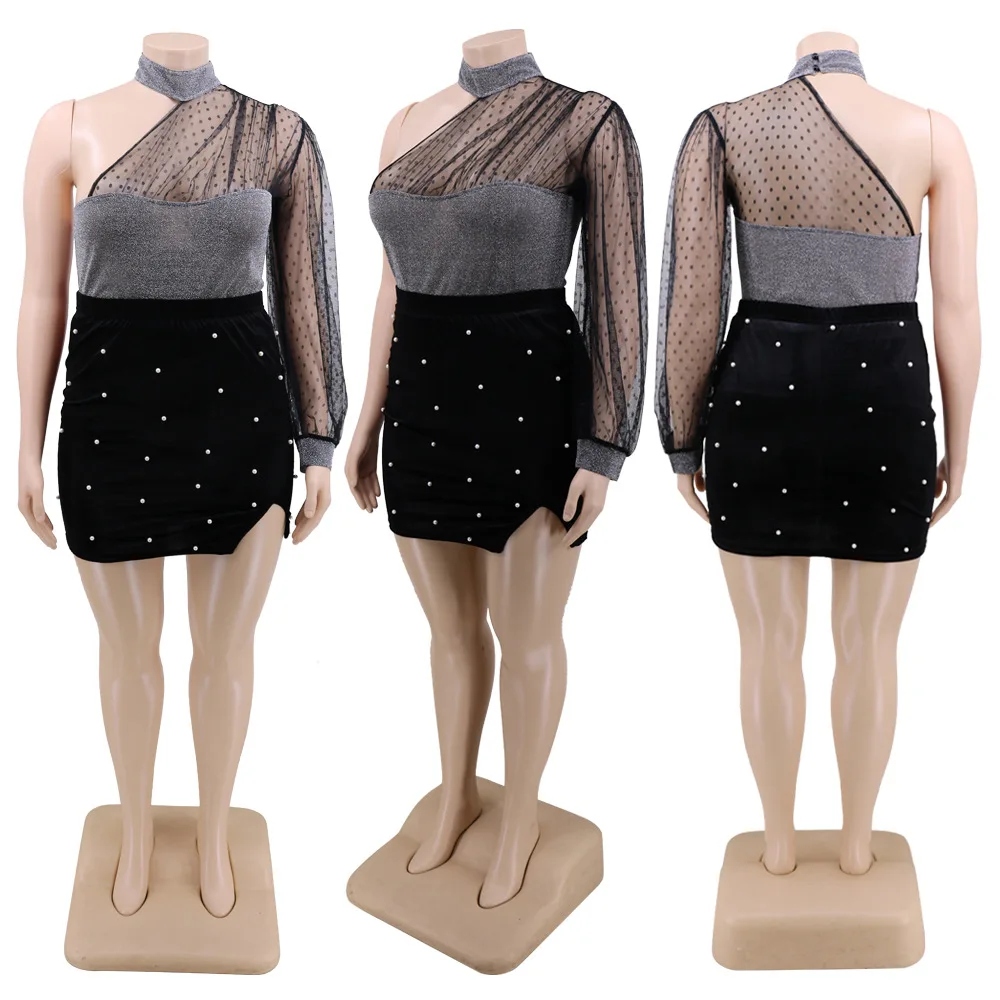 
2020 Hot sale Printed Polka Dot Half-length Skirt Women 