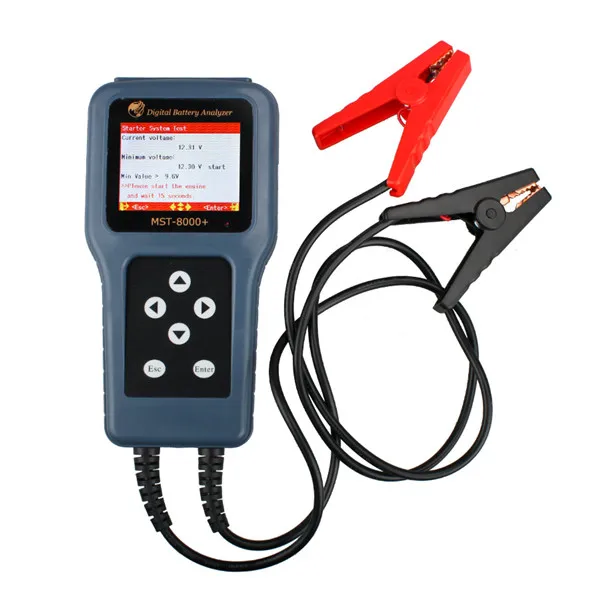 Car Battery Tester 12V 24V 100-1700CCA Digital Battery Analyzer Diagnose Tool MST-8000+ Support 12 Languages